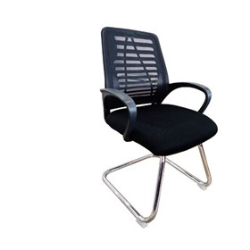 OP Mesh Visitor Chair 108C Chrome BK