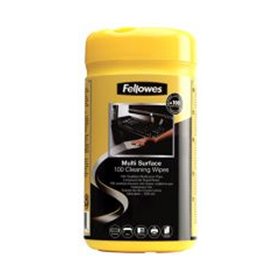 Fellowes Clean Surface Wipe 100'S 99715