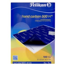 PELIKAN HAND CARBON 500H BLUE 100'S