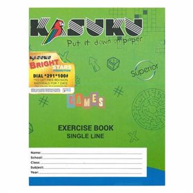 KASUKU EX. BOOK SINGLE LINE 48P A5