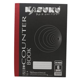 KASUKU COUNTER BOOK 6 QUIRE A4