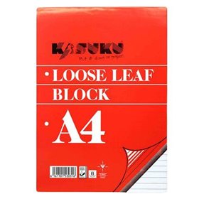 KASUKU LOOSELEAF PAD 50 SHEETS A4