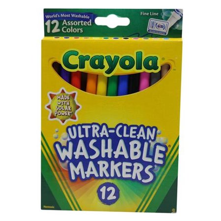 CRAYOLA MARKER 12P WASHABLE