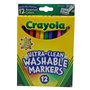 CRAYOLA MARKER 12P WASHABLE