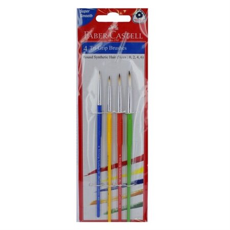 Faber Castell 116401 Tri Grip Brushes 4 Pieces